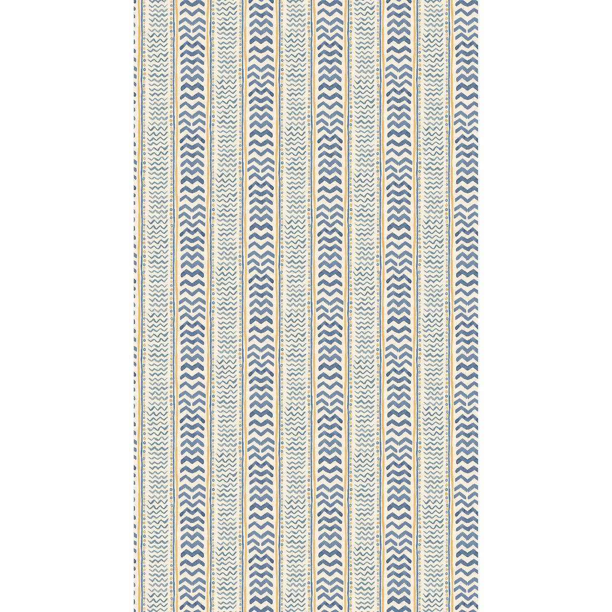 G P & J Baker WRIGGLE ROOM BLUE/YELLOW Wallpaper