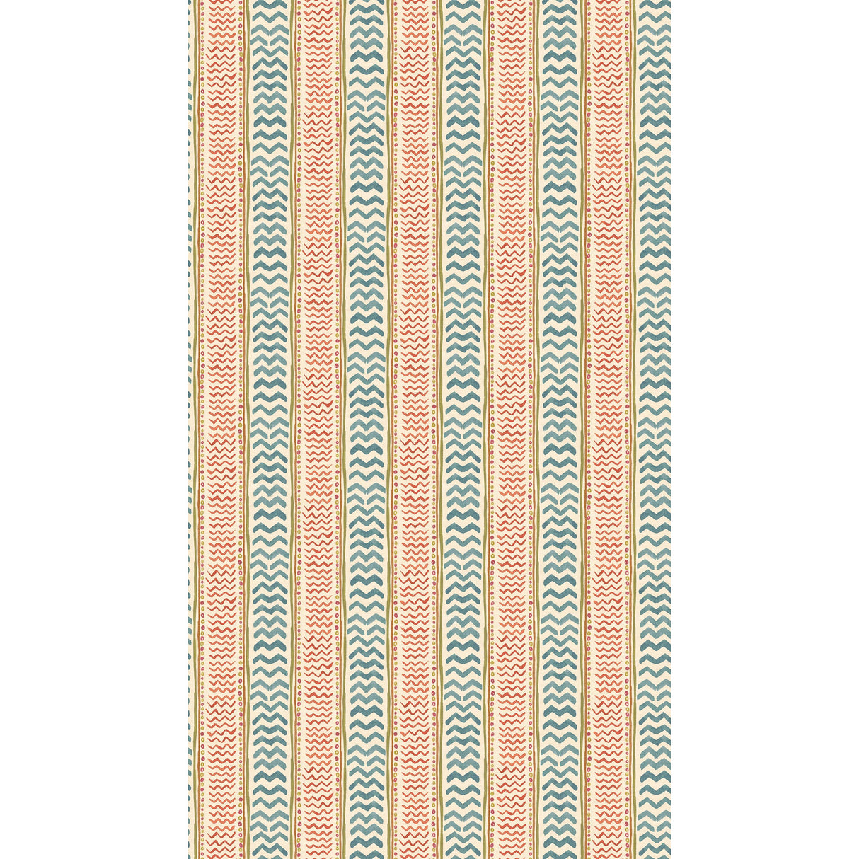 G P & J Baker WRIGGLE ROOM TEAL/SPICE Wallpaper