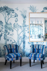 G P & J Baker TALL TREES DELFT BLUE Wallpaper