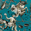 Brunschwig & Fils COSMIQUE TEAL Wallpaper