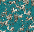 Brunschwig & Fils COSMIQUE TEAL Wallpaper