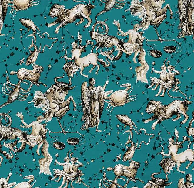 Brunschwig & Fils COSMIQUE TEAL Wallpaper