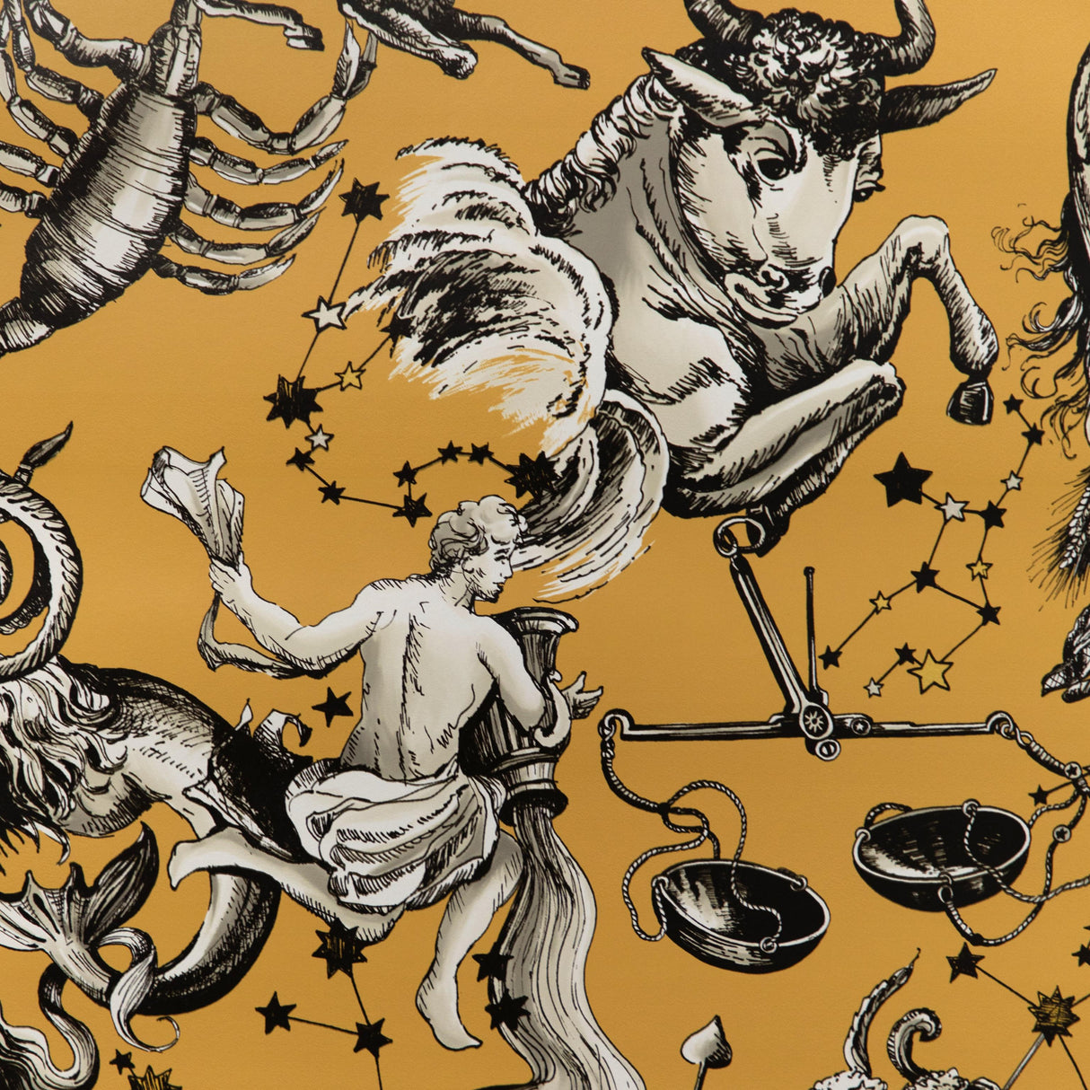 Brunschwig & Fils COSMIQUE GOLD Wallpaper