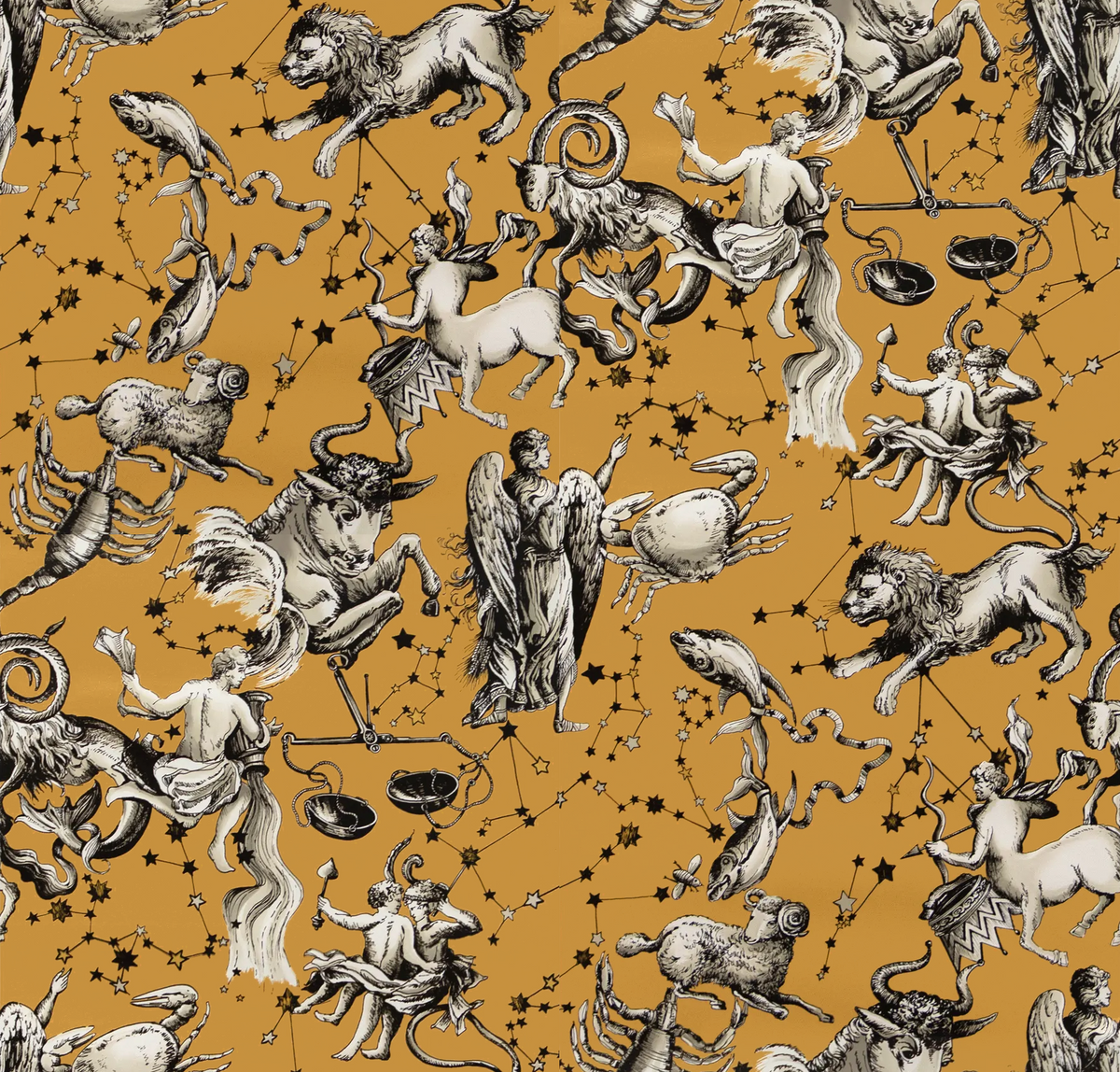 Brunschwig & Fils COSMIQUE GOLD Wallpaper