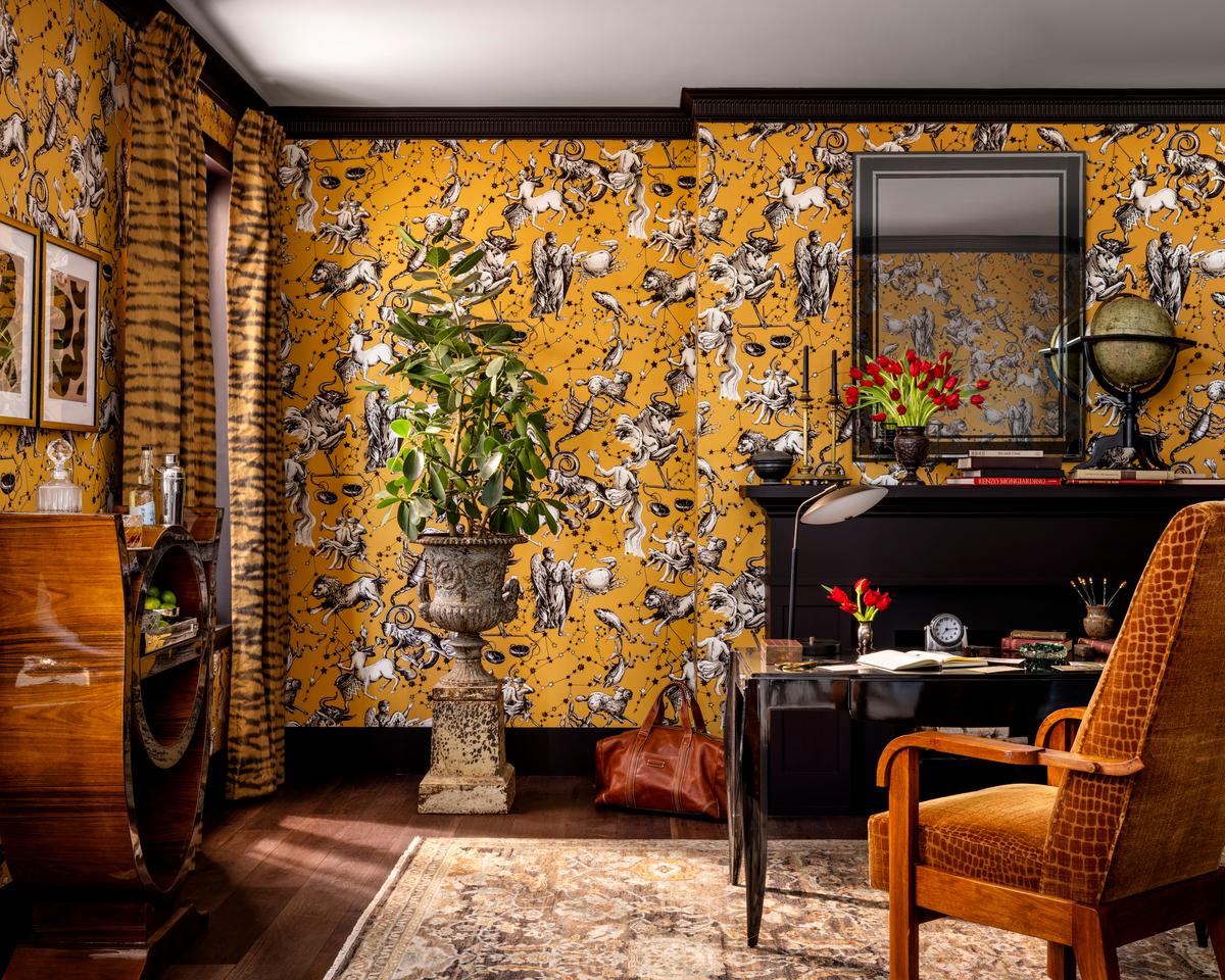 Brunschwig & Fils COSMIQUE GOLD Wallpaper