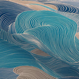 Brunschwig & Fils TOURBILLON LAPIS Wallpaper