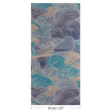 Brunschwig & Fils TOURBILLON LAPIS Wallpaper