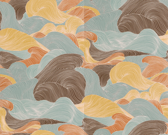 Brunschwig & Fils TOURBILLON TOPAZ Wallpaper