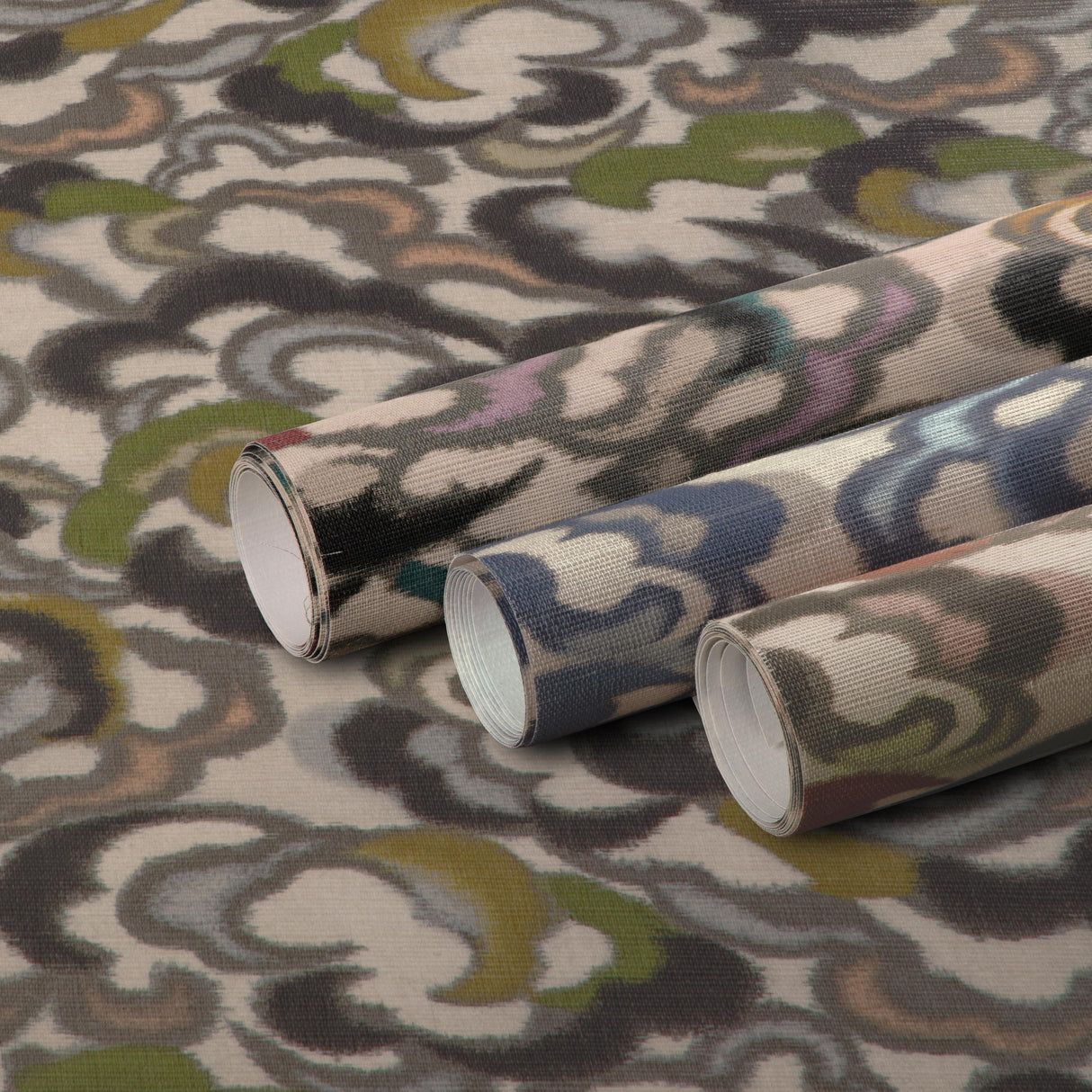 Brunschwig & Fils STRATUS TEAL/MULTI Wallpaper