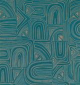 Brunschwig & Fils TIMBRE TEAL Wallpaper