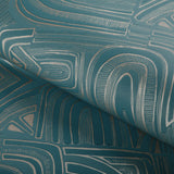 Brunschwig & Fils TIMBRE TEAL Wallpaper