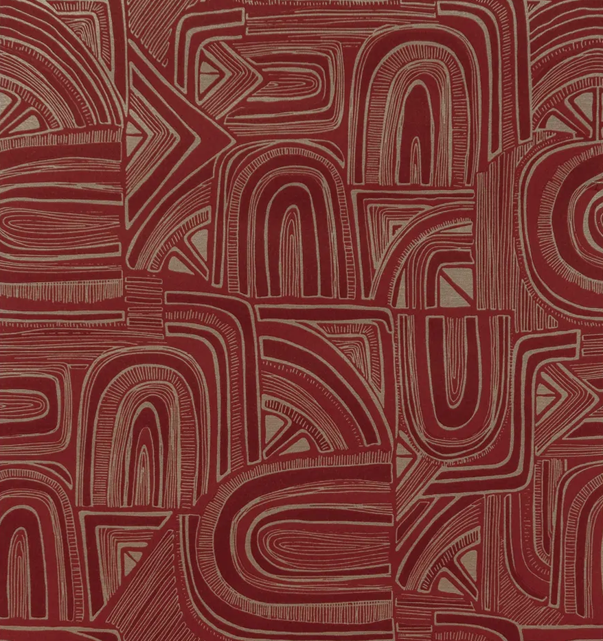 Brunschwig & Fils TIMBRE GARNET Wallpaper