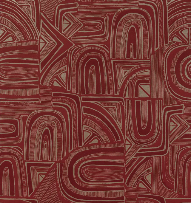 Brunschwig & Fils TIMBRE GARNET Wallpaper
