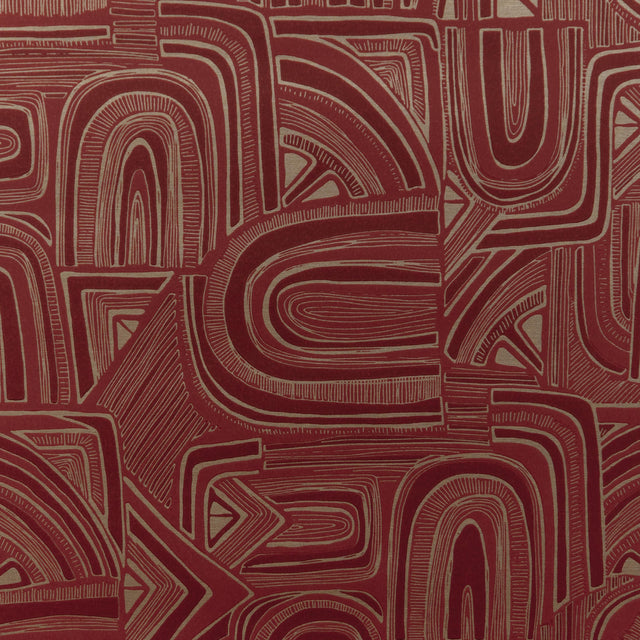 Brunschwig & Fils TIMBRE GARNET Wallpaper