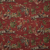 Pindler COWBOYS BRICK Fabric