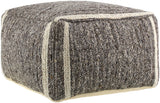 Surya Derby DRPF-004 14"H x 24"W x 24"D Pouf