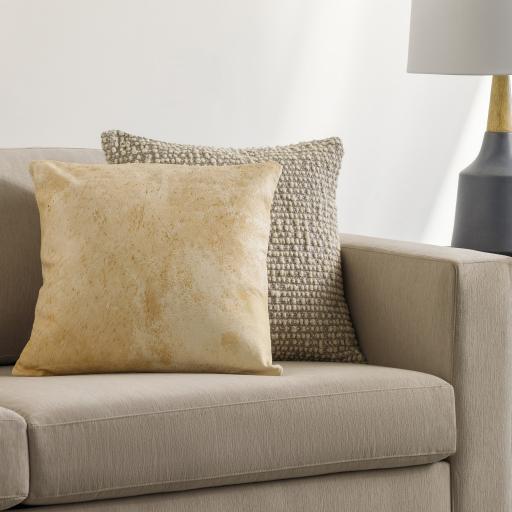 Surya Kansas KAA-002 Beige Brown 20"H x 20"W Pillow Kit