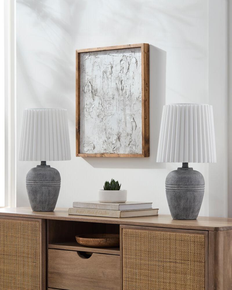 Livabliss Kakisa KKS-002 19"H x 9"W x 9"D Table Lighting
