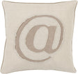Surya Linen Text LX-001 20"H x 20"W Pillow Kit