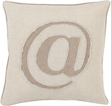 Surya Linen Text LX-001 20"H x 20"W Pillow Kit
