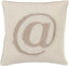 Surya Linen Text LX-001 20"H x 20"W Pillow Kit