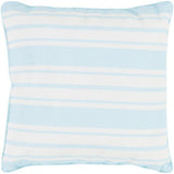 Surya Nautical Stripe NS-002 20"H x 20"W Pillow Cover