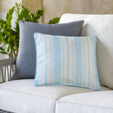 Surya Nautical Stripe NS-002 20"H x 20"W Pillow Cover