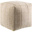 Surya Mudcloth UDPF-002 18"H x 18"W x 18"D Pouf