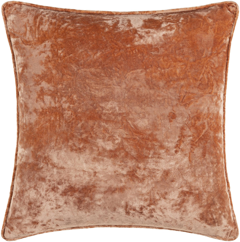 Surya Velvet Mood VMD-004 Dusty Coral 20"H x 20"W Pillow Cover