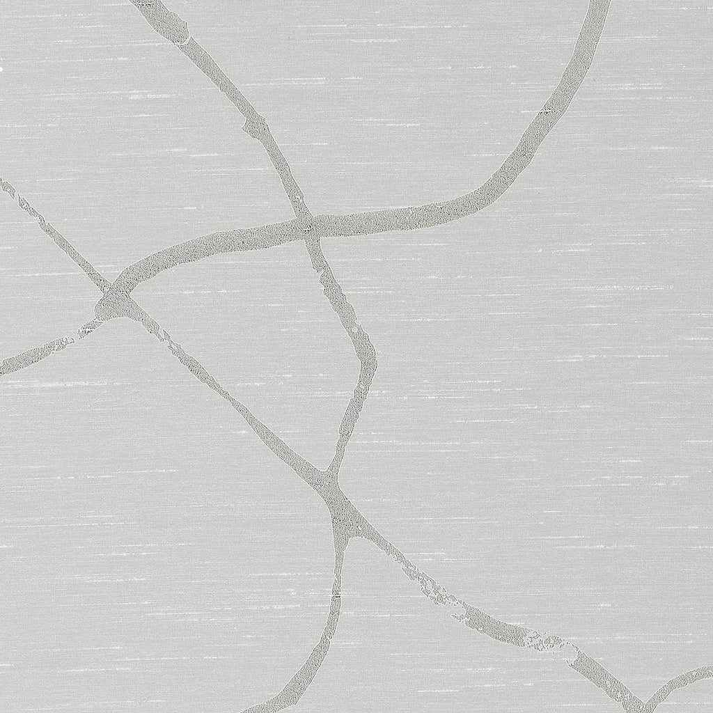 Phillip Jeffries Lustrous Cloth & Lustrous Lines Ethereal White Curves Wallpaper
