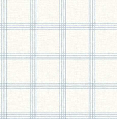 Brewster Home Fashions Plaids Light Blue Wallpaper
