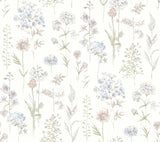 Brewster Home Fashions Flowers Lavender Wallpaper