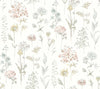 Brewster Home Fashions Flowers Pastel Wallpaper