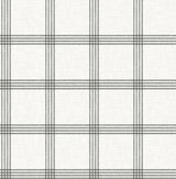Brewster Home Fashions Plaids Charcoal Wallpaper