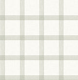Brewster Home Fashions Plaids Green Wallpaper