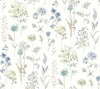 Brewster Home Fashions Flowers Sea Green Wallpaper