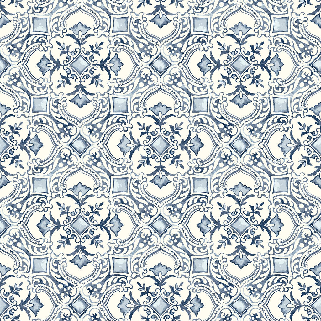 Brewster Home Fashions Geometrics Blue Wallpaper