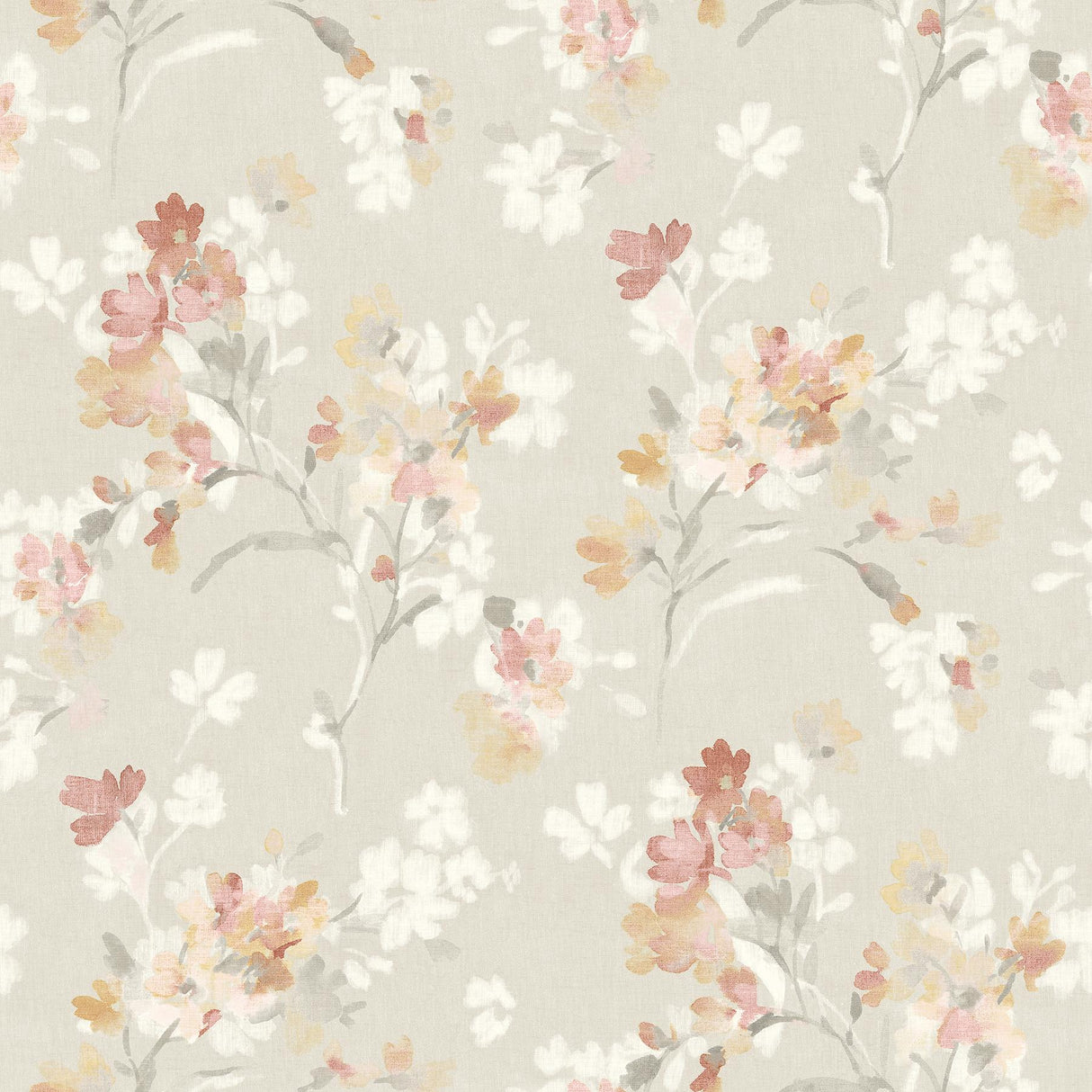 Brewster Home Fashions Flowers Ruby Wallpaper