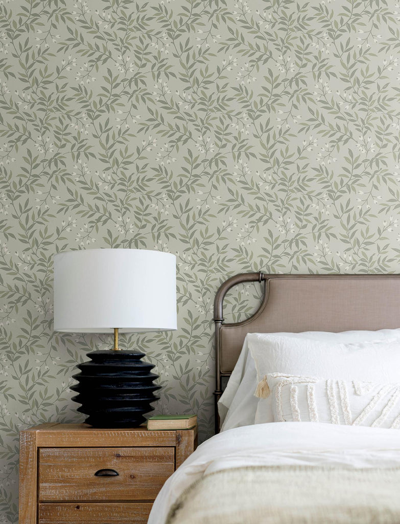 Brewster Home Fashions Vine Green Wallpaper
