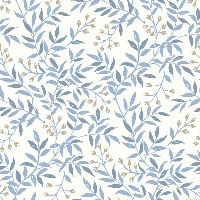 Brewster Home Fashions Vine Blue Wallpaper