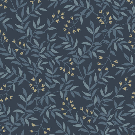 Brewster Home Fashions Vine Navy Wallpaper