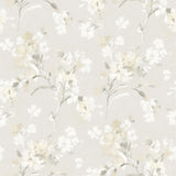 Brewster Home Fashions Flowers Neutral Wallpaper