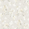 Brewster Home Fashions Flowers Neutral Wallpaper