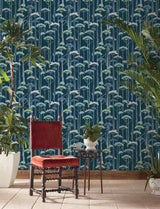A-Street Prints Trees Indigo Wallpaper