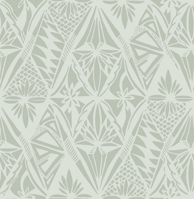 A-Street Prints Geometrics Sage Wallpaper