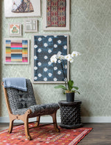 A-Street Prints Geometrics Sage Wallpaper