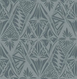 A-Street Prints Geometrics Denim Wallpaper