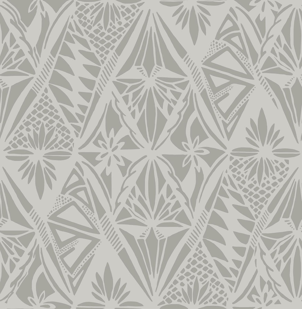 A-Street Prints Geometrics Grey Wallpaper