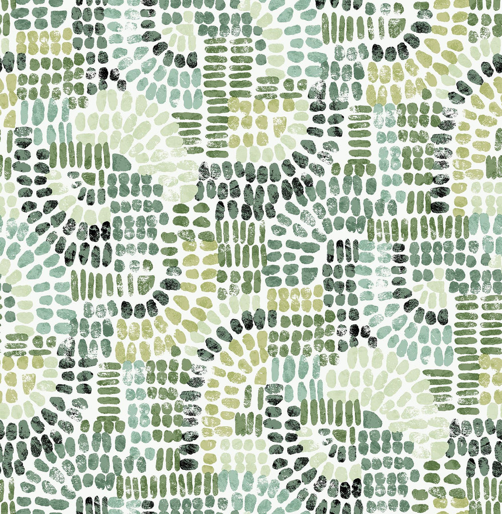 A-Street Prints Geometrics Evergreen Wallpaper