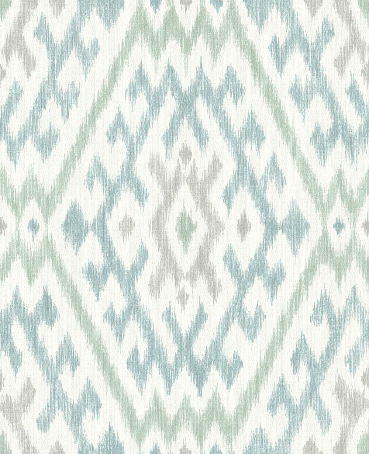 A-Street Prints Ikat Aqua Wallpaper